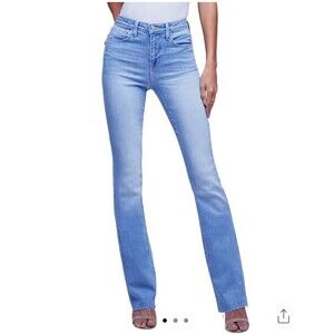 L’Agence Jeans Womens Sz 26 Oriana High Rise Straight Leg light Blue EUC